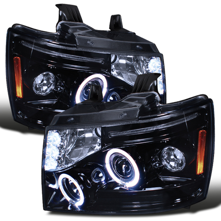 Spec-D Tuning 07-13 Chevrolet Avalanche Halo Projector Headlight 2LHP-AVA07G-TM